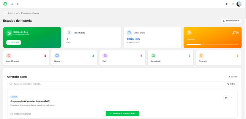 Estatísticas Detalhadas